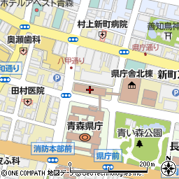 青森県警察本部周辺の地図