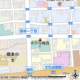 ホテル青森駐車場周辺の地図