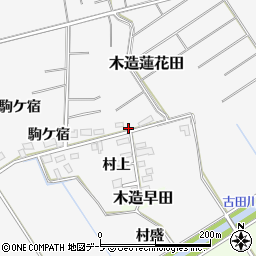 青森県つがる市木造蓮花田駒ケ宿58周辺の地図