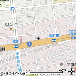 東奥日報販売栄町営業所周辺の地図