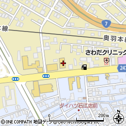 青森ダイハツモータースＵ－ＣＡＲアイル石江店周辺の地図