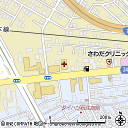 青森ダイハツモータースＵ－ＣＡＲアイル石江店周辺の地図