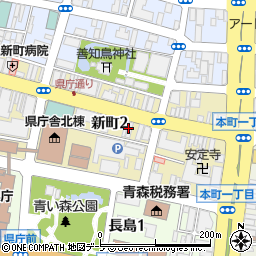 秋田銀行青森支店 ＡＴＭ周辺の地図