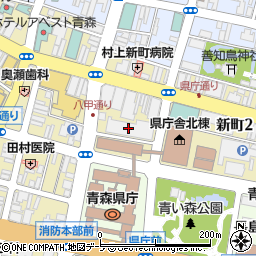 東奥日報社　事業推進部周辺の地図