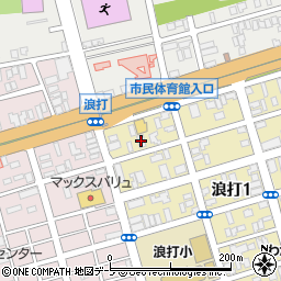 青森県信用組合浪打支店周辺の地図
