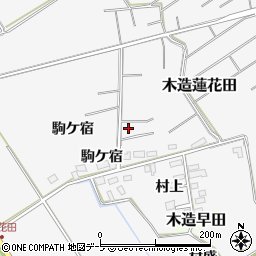 青森県つがる市木造蓮花田駒ケ宿48周辺の地図