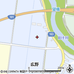 青森県五所川原市長橋（広野）周辺の地図