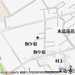 青森県つがる市木造蓮花田駒ケ宿31周辺の地図