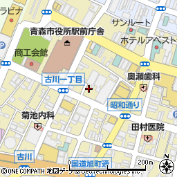 青森国際ホテル　美容室こなか周辺の地図
