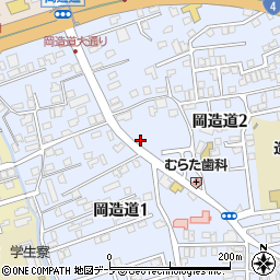 株式会社東奥日報　造道販売店周辺の地図