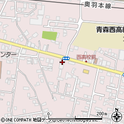 東奥日報西部鎌田専売所新城営業所周辺の地図