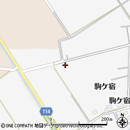 青森県つがる市木造蓮花田駒ケ宿19周辺の地図