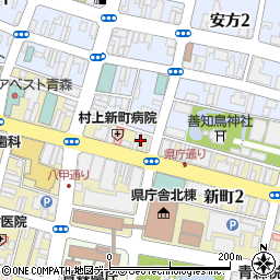 株式会社日本旅行　青森支店周辺の地図