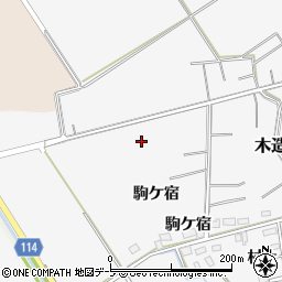 青森県つがる市木造蓮花田駒ケ宿26周辺の地図