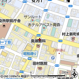 ディリーヤマザキ青森新町店周辺の地図