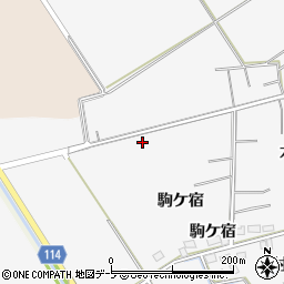 青森県つがる市木造蓮花田駒ケ宿24周辺の地図