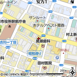 個室空間 湯葉豆富料理 福福屋 青森新町店周辺の地図