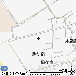 青森県つがる市木造蓮花田駒ケ宿27周辺の地図