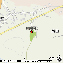 後萢神社周辺の地図
