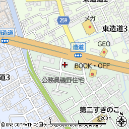 みちのく銀行八重田支店周辺の地図