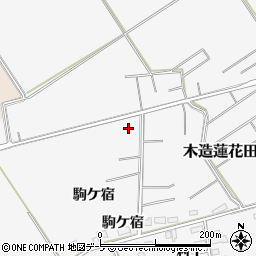 青森県つがる市木造蓮花田駒ケ宿38周辺の地図