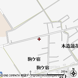 青森県つがる市木造蓮花田駒ケ宿28周辺の地図