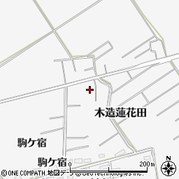 青森県つがる市木造蓮花田駒ケ宿39周辺の地図