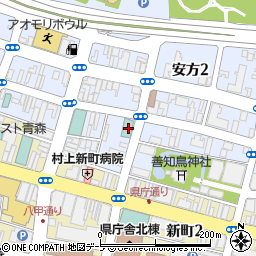 モーニングエース 青森駅県庁通店周辺の地図