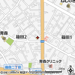 ローソン青森篠田二丁目店周辺の地図