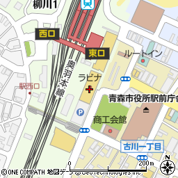 青森駅ビル・ラビナ周辺の地図