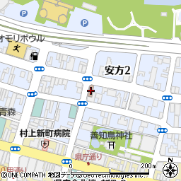 青森新町郵便局周辺の地図