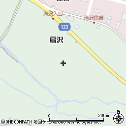 青森県青森市三本木（扇沢）周辺の地図