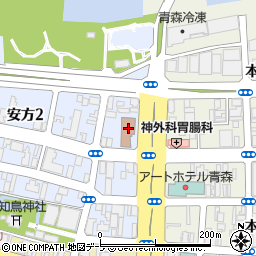 青森警察署周辺の地図