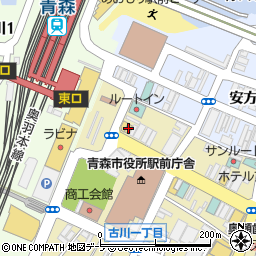 ファミリーマート青森駅前店周辺の地図