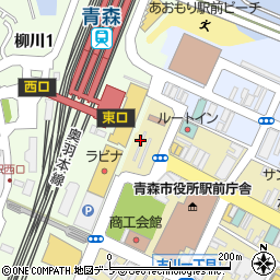 青森駅周辺の地図