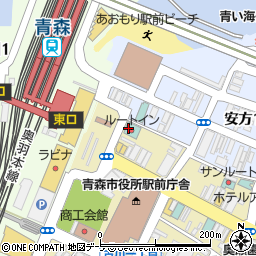 ホテルルートイン青森駅前周辺の地図