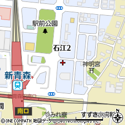 新青森駅前パーキング周辺の地図