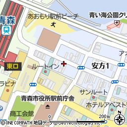 美容室こなか　安方本店周辺の地図