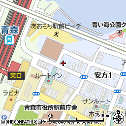 オリックスレンタカー青森駅前店周辺の地図