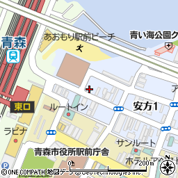 オリックスレンタカー青森駅前店周辺の地図