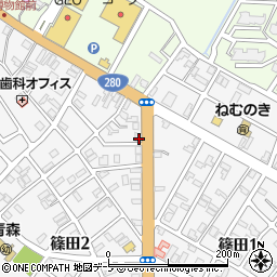 ほっかほっか亭　篠田店周辺の地図