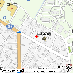 ローソン青森篠田店周辺の地図