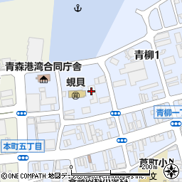 青森県電機商業組合周辺の地図