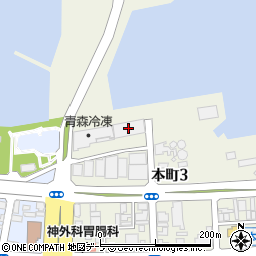 青森通運埠頭事務所海運倉庫周辺の地図