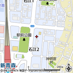 オリックスレンタカー新青森駅前りんご店周辺の地図