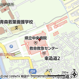 青森県青森市東造道周辺の地図