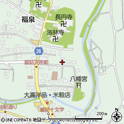 青森県五所川原市飯詰福泉周辺の地図