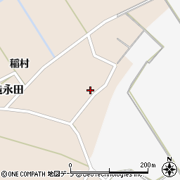 青森県つがる市木造永田松下周辺の地図