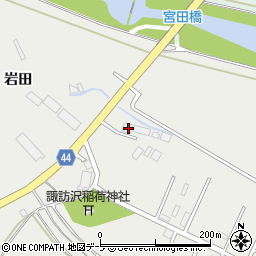 青森県青森市諏訪沢岩田45-1周辺の地図