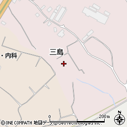 青森県青森市八幡林（三島）周辺の地図